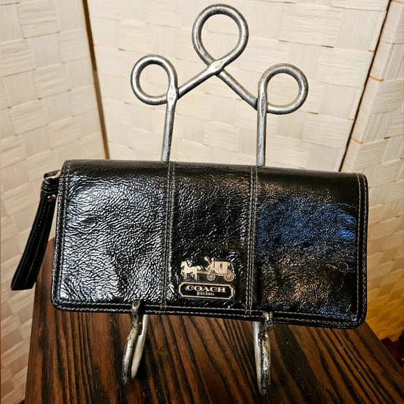 Coach Black Leather Wallet - Picture 1 of 6